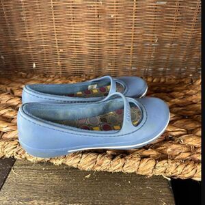Crocs Women's Sz 6 Blue Slip On Crocband Winter‎ Mary Jane Shoes
